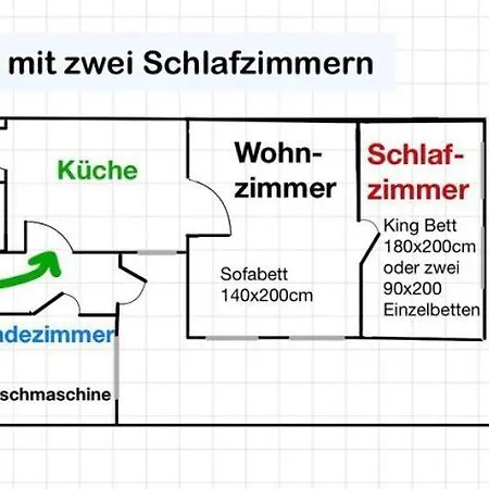 Superior Zentrum Historische Altstadt 2 Schlafzimmer 2 Badezimmer Kingsize-betten, Fuer Bis Zu 8 Personen * Wißmar